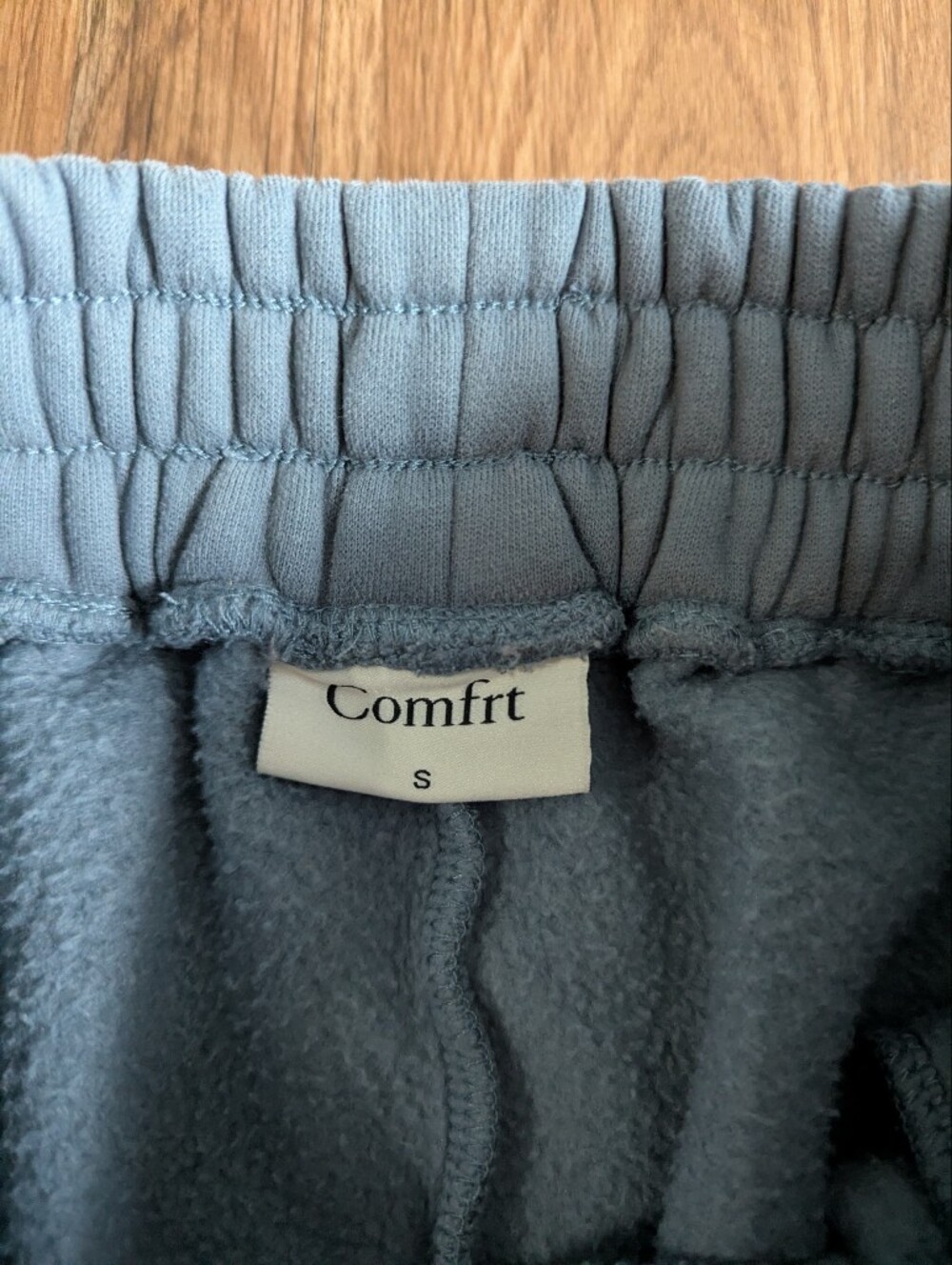 Comfrt Women's Blue Gray Fleece Jogger Sweatpants Sz S - Picture 5 of 6